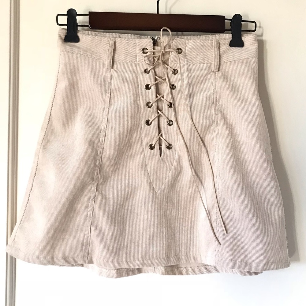 Neutral Corduroy skirt size 2